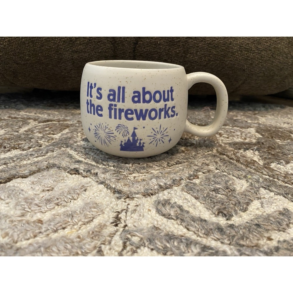 Disney Parks 2025 It's All About The Fireworks Cinderella Castle Coffee Mug